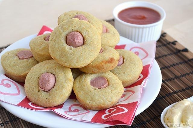 Corn dog muffin