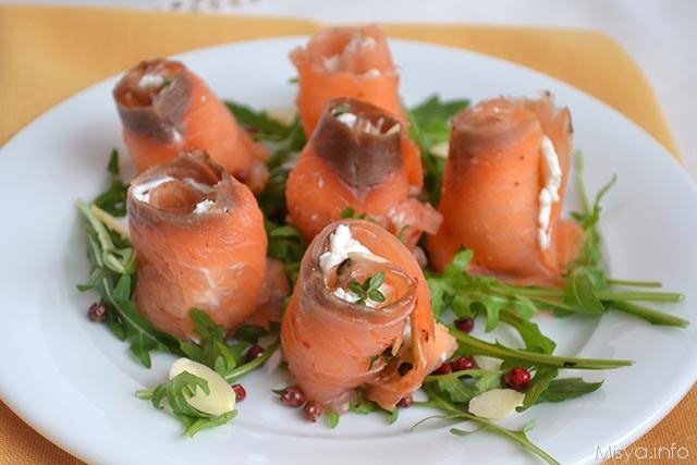 Involtini di salmone