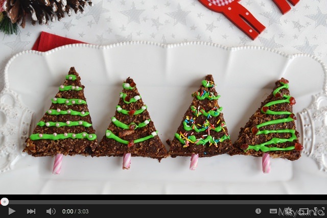 Video ricetta brownies albero di natale
