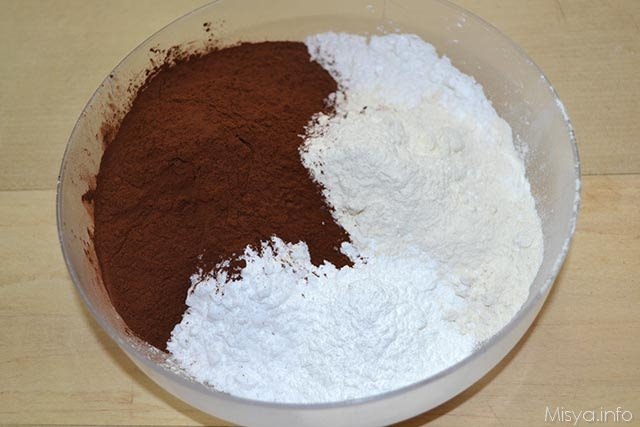 4 aggiungere farina cacao
