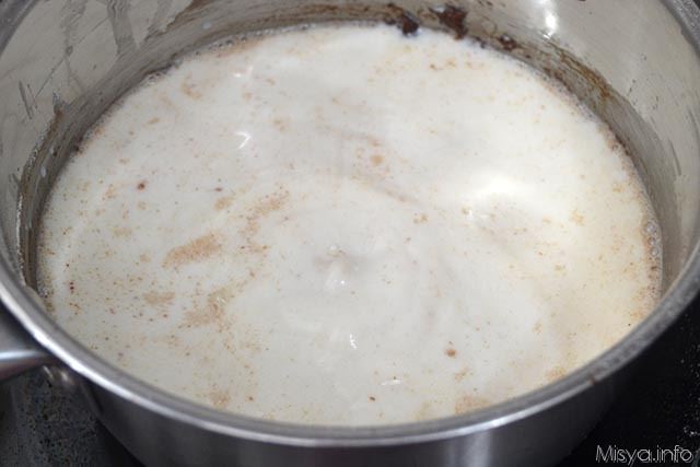 9 aggiungere latte