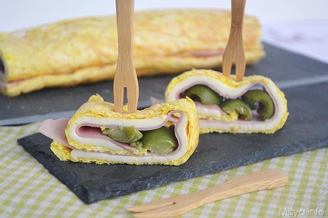 Rotolo di frittata di albumi