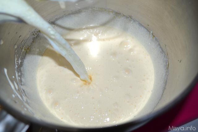 4 aggiungere latte
