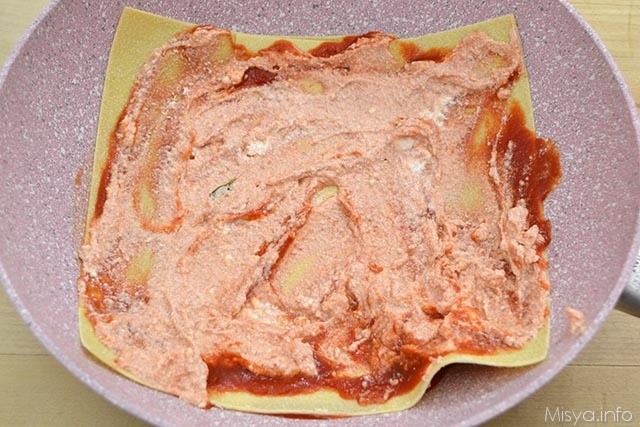 8 strato di ricotta