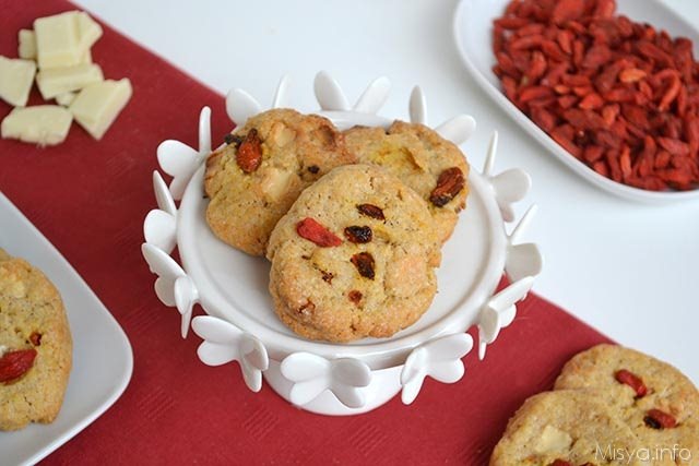 Biscotti con bacche di goji