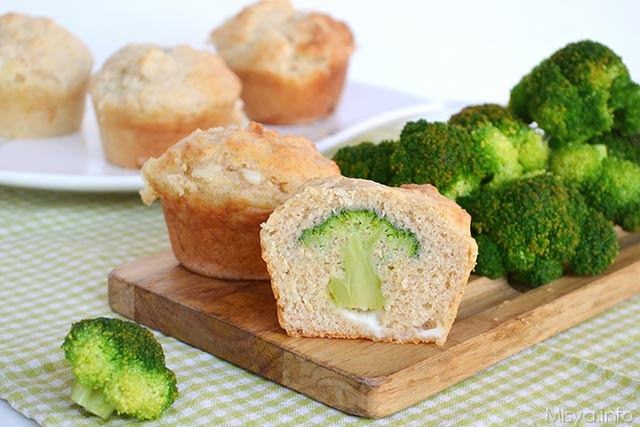 Muffin con cuore di broccolo