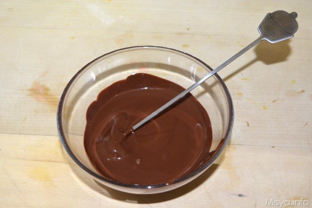 1 cioccolato fondente fuso