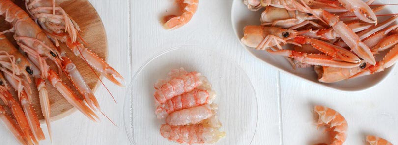 Come pulire gli scampi
