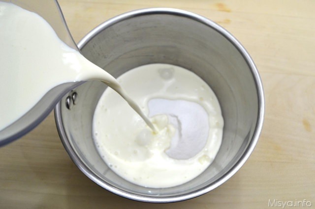 1 panna e zucchero