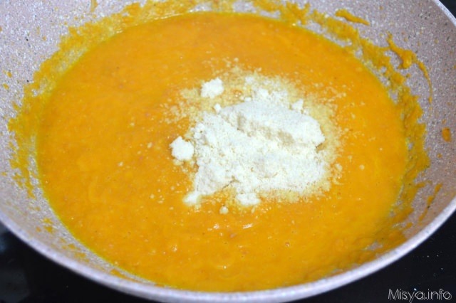 8 aggiungere parmigiano