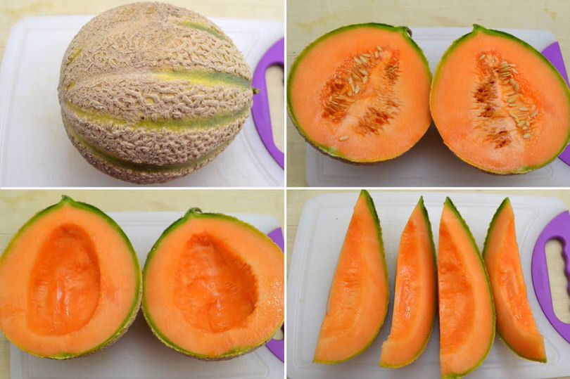 1 aprire e tagliare melone