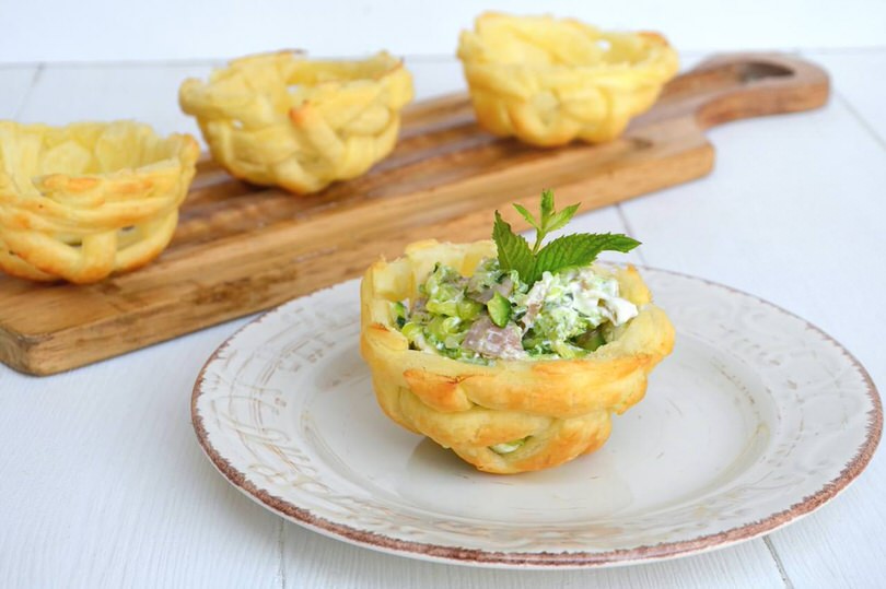 Cestini di pasta sfoglia