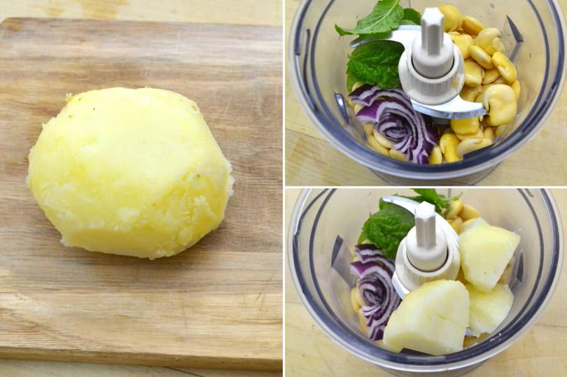 ingredienti nel mixer
