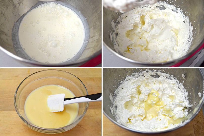 panna e latte condensato