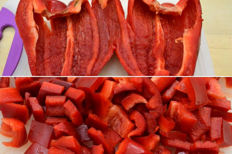 tagliare peperoni