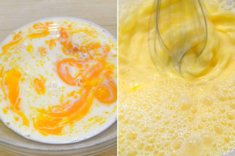 1 tuorli latte olio