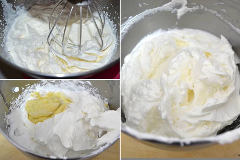 6 aggiungere alla panna montata