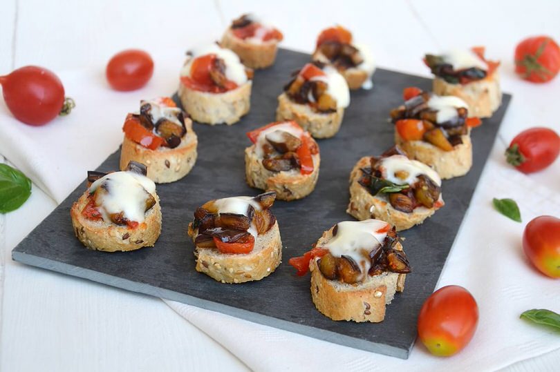 Bruschette con melanzane