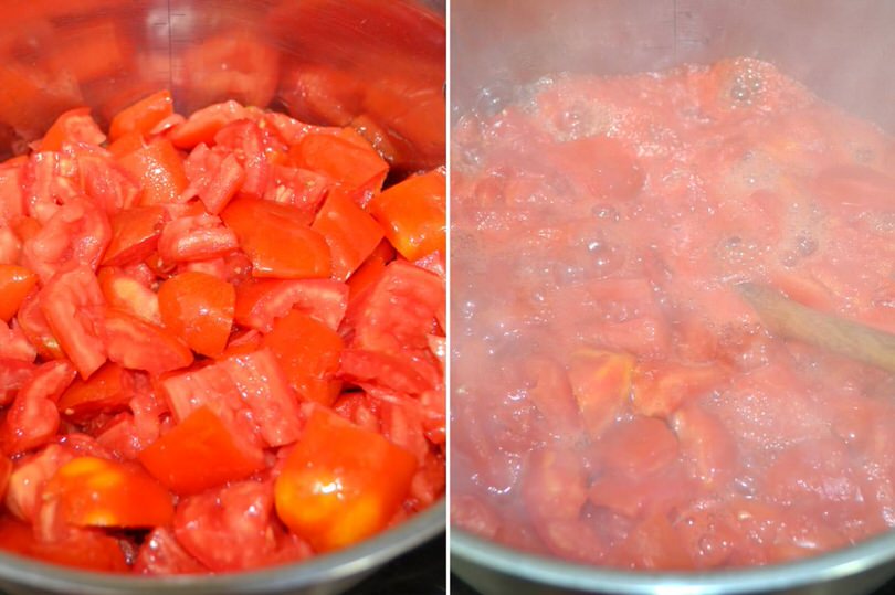 3 cuocere pomodori