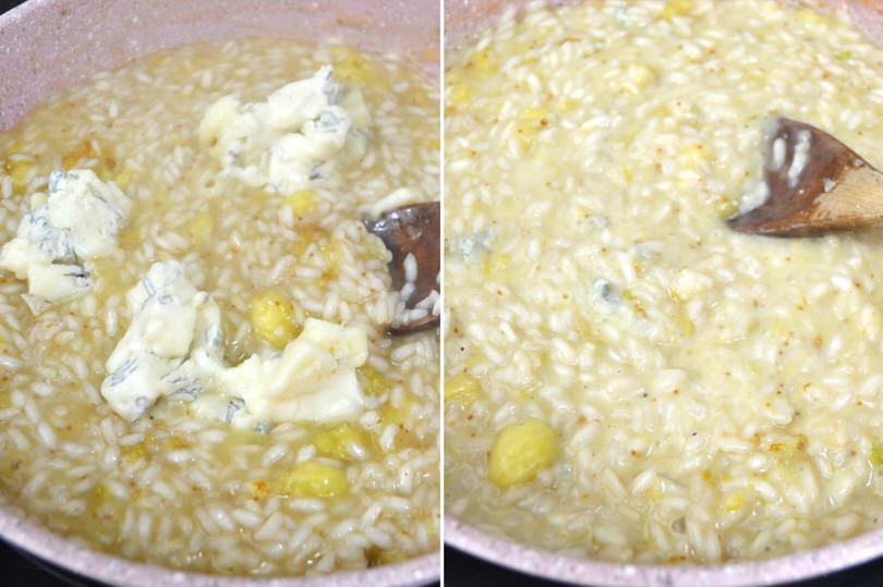 4 aggiungere gorgonzola