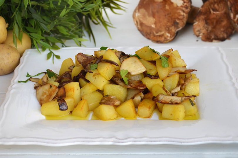 Patate e funghi porcini