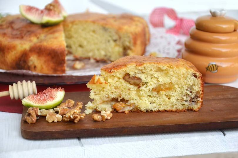 Torta di fichi e noci