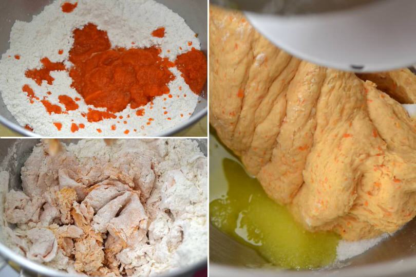 2-aggiungere-zucca-e-impastare