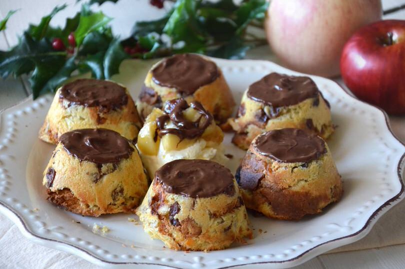 Tortine di panettone alle mele