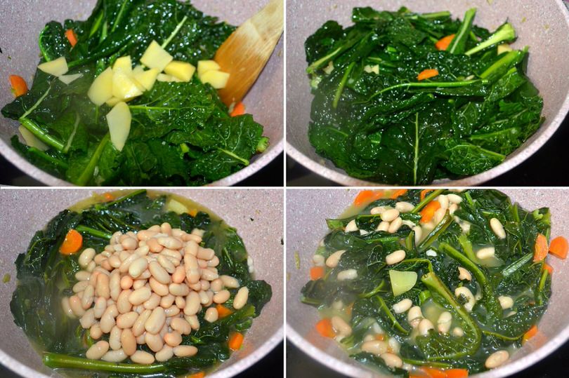 3 aggiungere fagioli