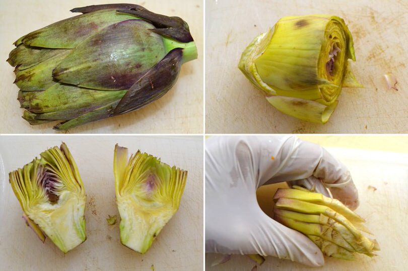 1 pulire carciofi