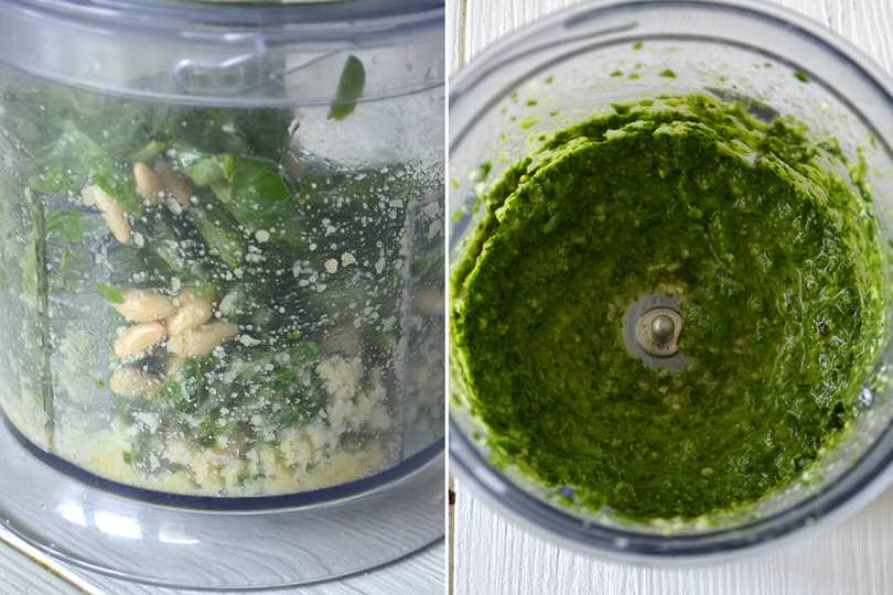 2 pesto nel mixer