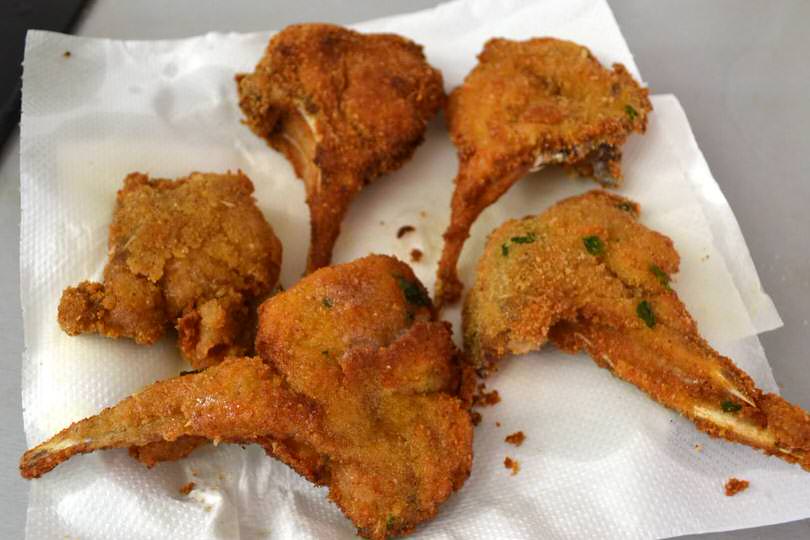 3 costolette fritte