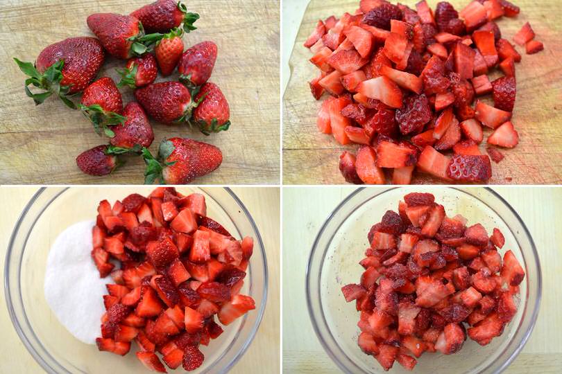 3 tagliare fragole