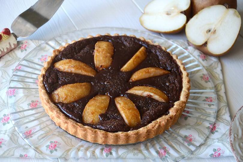 Crostata pere e cioccolato