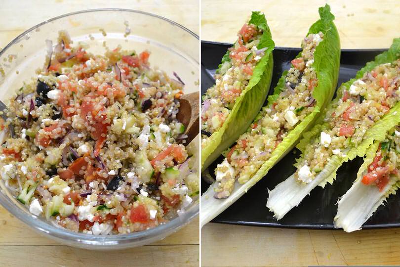 5 farcire barchette di insalata