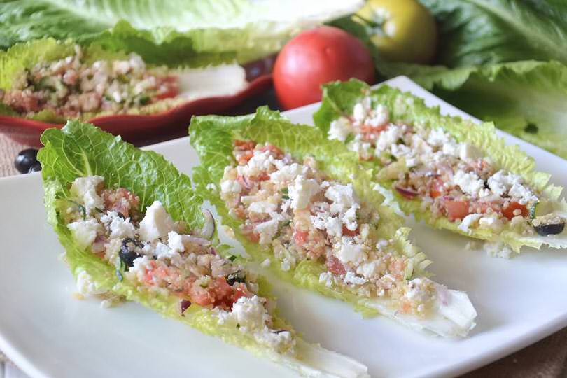 Greek salad con quinoa