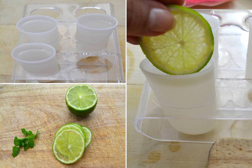 2 aggiungere lime e menta