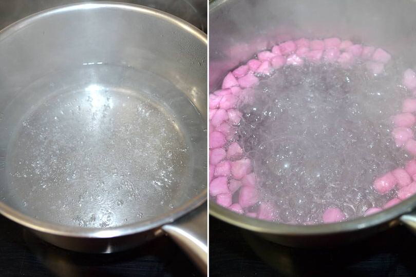 2 bollire acqua
