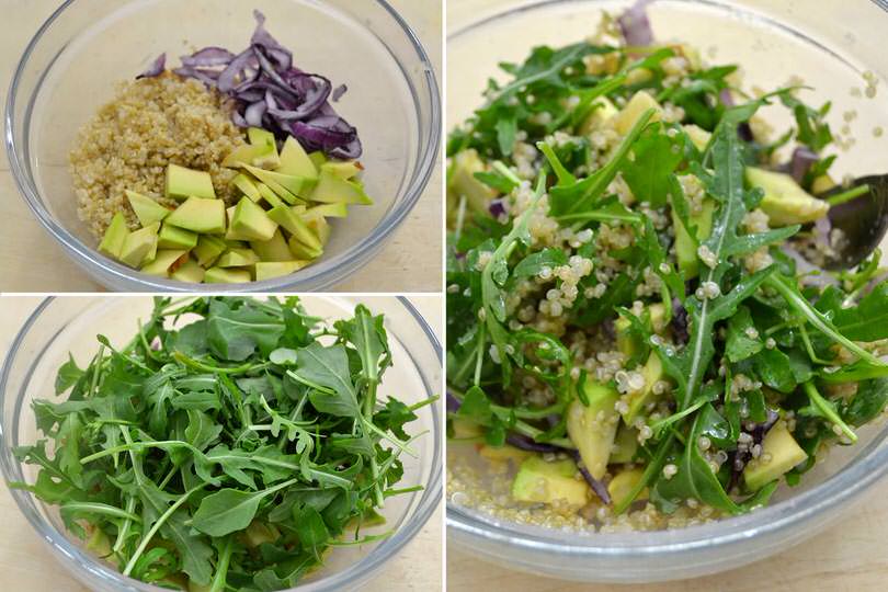 3 aggiungere rucola