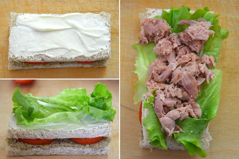 3 aggiungere tonno e maionese