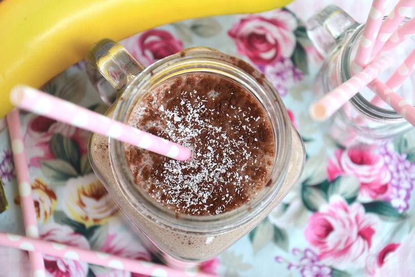 Frullato di banana e cocco