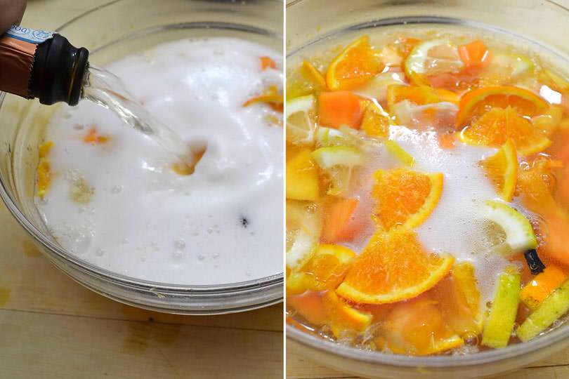 4 frutta e prosecco