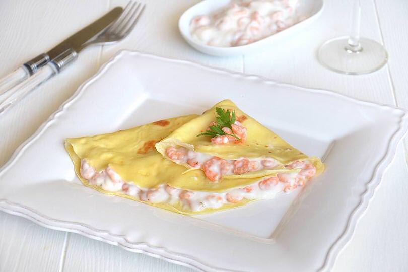 Crepes ai gamberetti