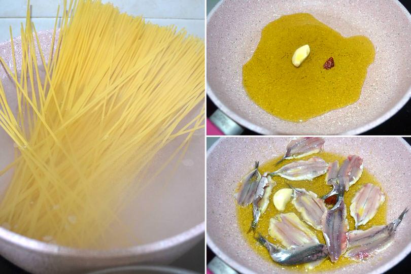 2 cuocere spaghetti