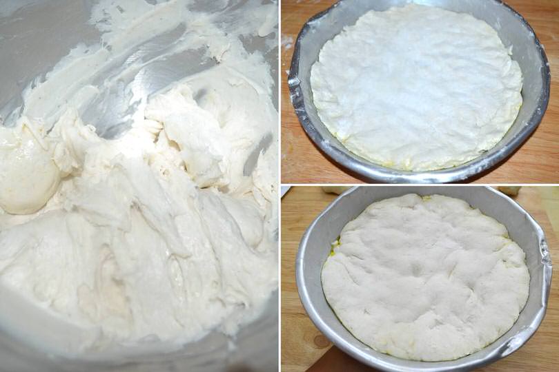 impasto nella teglia
