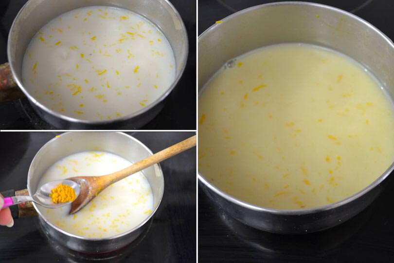 2 aggiungere curcuma