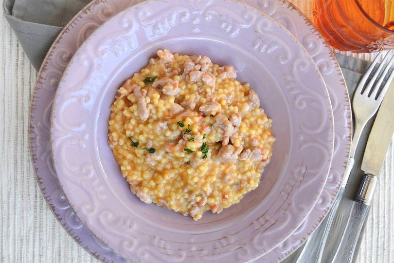 Fregola con salsiccia