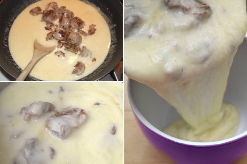 2 versare fonduta
