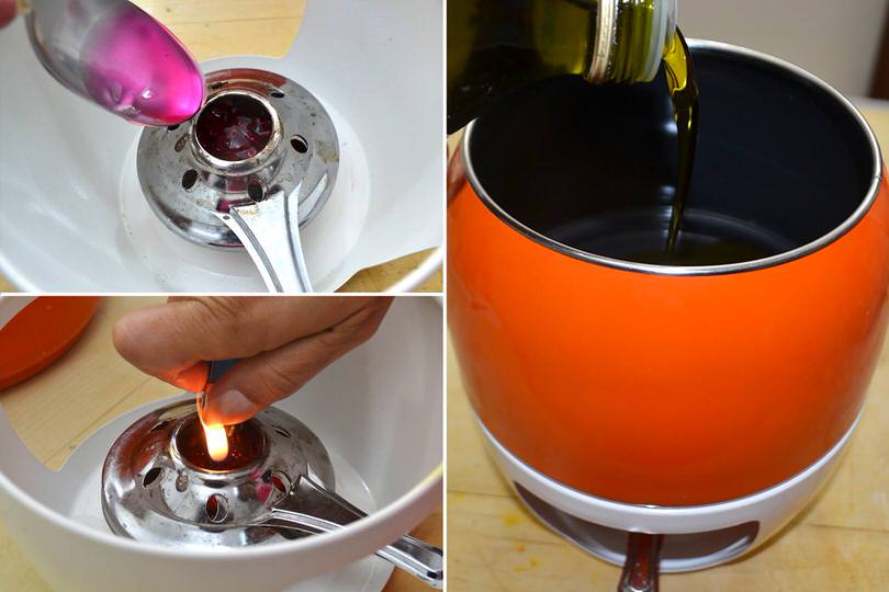 3 scaldare olio
