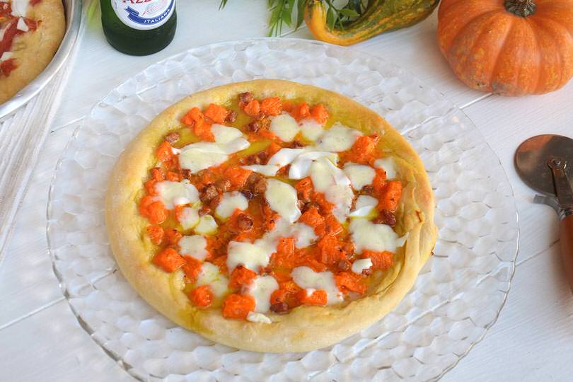 Pizza con impasto alla birra